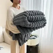 Light luxury thick warm blanket