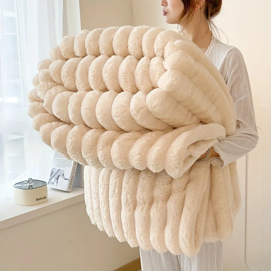 Light luxury thick warm blanket