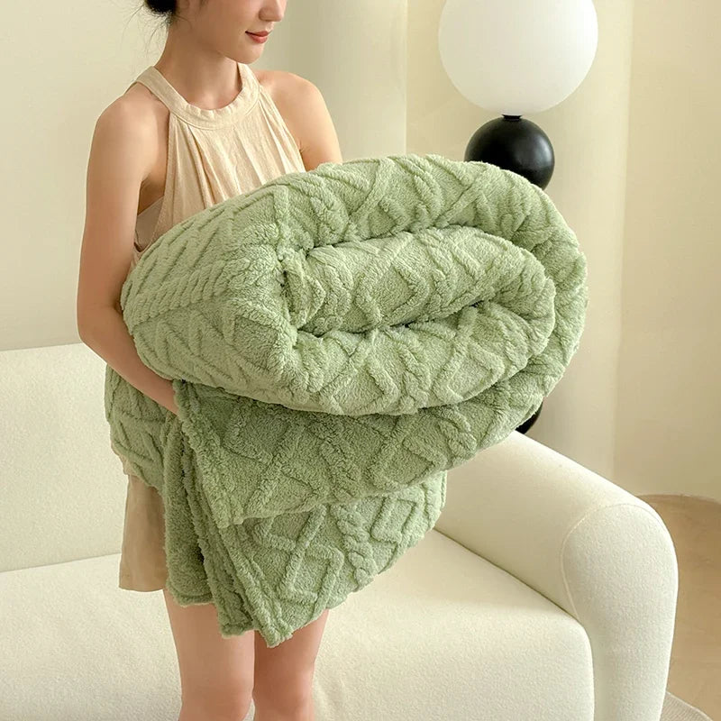 1pc Coral Fleece Blanket